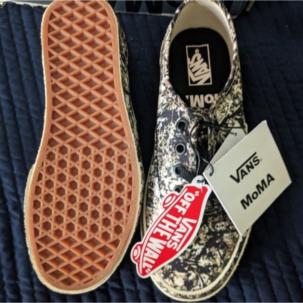 Vans Authentic Moma Jackson Pollock Women  Skate Shoes Camo Gf 112025 - Picture 9 of 11